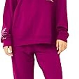 Co-ords Set for Womens Typography Printed Cotton Track Suit of Sweetshirt and Joggers Set 9420-image-27