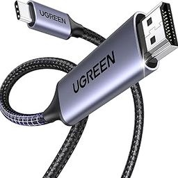 UGREEN 4K@60Hz USB C to HDMI Cable 1M, Type C Thunderbolt 4/3 Video Adapter for Home Office Compatible with iPhone 16/15 Pro Max Plus, MacBook Pro Air iPad Pro, XPS, Galaxy S24, Steam Deck-5