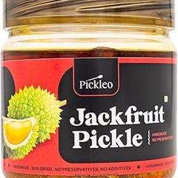 PICKLEO Jackfruit Pickle | Kathal ka Achaar | Made With Mustard Oil | Homemade | Sun-Dried Handmade Pickle | No Preservative, NO Additives | 350 Gram-image-97
