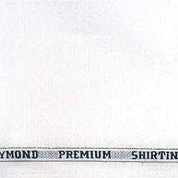 Men's Cotton Self Design Unstitched 1.60 m Shirt Fabric (White, Free Size)-picture-23