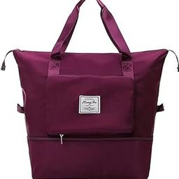Unisex-Adult Large Capacity Folding Oxford Fabric Waterproof Lightweight Foldable Travel Duffel Bag,Portable Expandable Travel Bag,Dry And Wet Carry On Bag-image-29