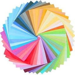 ATORSE Craft Kits 4x50PCS DIY Square Plain Cotton Fabric Patchwork Cloth Crafts Sewing 10 x 10cm-Crafts- Fabric-image-21