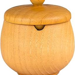 HEAVENGLOW Seasoning Pot Salt Bowl Server Salt Holder Kitchen Tool for Serving Kitchen Wood-image-38