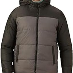 Men Regular Fit Ployseter Colorblock Full Sleeves Hooded Padded Jackets-picture-0