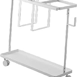 Yoga Mat Storage Rack Cart Dumbbell Storage for Kettlebells Resistance Bands White|Home & Garden | Kitchen, Dining & Bar | Kitchen Storage & Organization |1 Yoga Mat Storage Rack-17