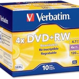 Verbatim DataLifePlus 94839 DVD Rewritable Media - DVD+RW - 4X - 4.70 GB - 10 Pack Slim Case - 2 Hour Maximum Recording Time-image-59
