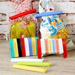 Go Hooked Bag Sealing Clips | Snack Bag Pouch Clip Sealer | Sealer for Keeping Food Fresh | Plastic | Set of 21-19