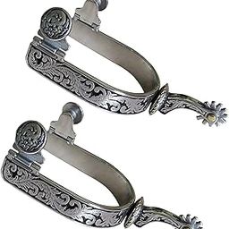 THE STYLE SUTRA 2 Pieces Horse Spurs Antique Horse Riding Spurs for Competition Farm-picture-7