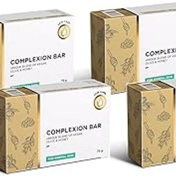 Ves-tige Complexion Bar Soap with Kesar, Olive & Honey for Normal Skin, 75g, Pack of 4-image-51