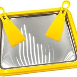 Ice Cream Pan Fun Parent Child Activities Easy to Clean Ice Cream Cold Plate Yellow-image-7