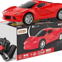 SEEDO Rechargeable Remote Control Racer Car High Speed Racing Sports Car with LED Headlights, High Gloss Anti Scratch 1: 24 Scale Fast RC Vehicle Toy for Kids 8+ Years (Pack of 1, RED)-image-32