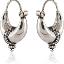 Pure 925 Sterling Silver Earrings for Men (KAJUBALI)-image-6