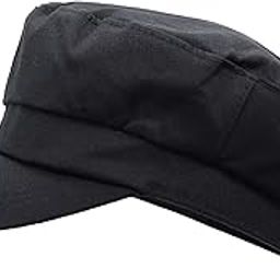 ATABZ Men's Polyester Golf Flat Cap (MC82-Dark Black-golfcap_Dark Grey_Free Size)-15