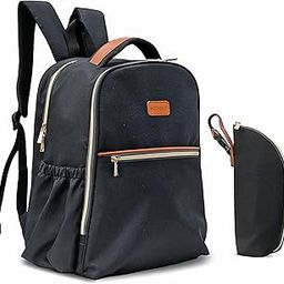Motherly Laptop Diaper Bag for Mothers for Travel, Maternity Bag for Newborn Baby, Mothers Travelling Bag, Multi Pocket Water Resistant Baby Bag, Hospital Bag for moms with Warranty and Offers (Black)-picture-12