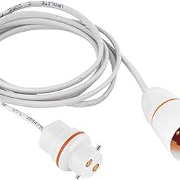Hi-Plasst Bulb Holder and Adaptor with 2 mtr 2-Core Flat Wire – B22 Socket & Plug for DIY, Experiments, Parties, Festive Decorations (Diwali, Christmas, Wedding, Home Lighting)-23