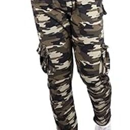 Camouflage Men Military Dry-Fit Six Pocket Trackpant,Joggers,Sports Gym Pant | Green-picture-25