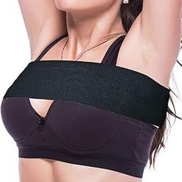 No-Bounce high-Impact Bra Strap for Women with Adjustable Breast Support Band, Extra stabilizer Band During Dance and Exercise,Free Size (Free, Black)-image-65