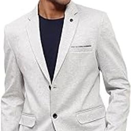 Men's Grey Solid Single-Breasted Blazer-LBR-2405_Grey-picture-30