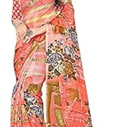 Bazar Collection Latest Sarees Georgette Printed Saree with Blouse Piece (AT_1287)-image-47