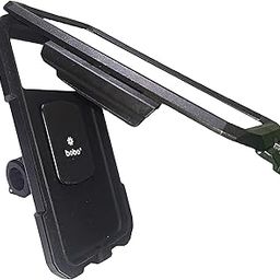BOBO BM10H Handlebar Mount Fully Waterproof Bike/Motorcycle/Scooter Mobile Phone Holder Mount, Ideal for Maps and GPS Navigation (Black)-0