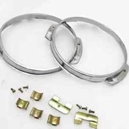 GMJ AUTOPARTS & ACCESSORIES-MARUTI GYPSY HEAD LIGHT RING ASSEMBLY TO FIX HEAD LIGHT | Gypsy Headlight Chrome Bezel Ring Rim Set-image-63