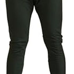 Mens Churidar, Cotton Blend Solid Bottle Green Churidar Pant for Men-33