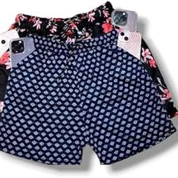 Trendy Women's Casual Elastic Solid Printed Shorts Pants Pack of 2|WM_Shorts06_24Multi3Main-image-6