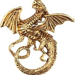 Golden Guardian Dragon Lapel Pin For Men-image-32
