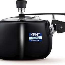 KENT Hard Anodised Cooker With SS Inner Lid | 3 Litre | Suitable For Induction | 5 Years Brand Warranty | Black-12