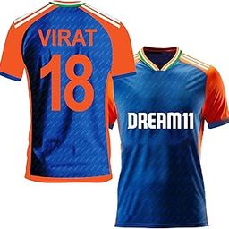 Sports Cricket Official Latest New Virat T20 Worldcup Jersey 2024/2025 (Kid's, Boy's & Men's)-image-57