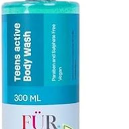 FurAlle Teens Active Body Wash 300ml | Natural Bodywash with Aloe Vera, Watermelon, Cucumber & Green Tea Extracts | Refreshing Bodycare for Teen Boys & Girls | Gentle Daily Shower Gel for Kids-41