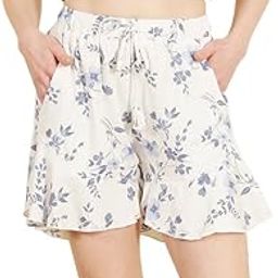 Women's Rayon Frill Shorts | Soft & Lightweight Fabric | Elastic Waist for Comfort | Stylish Casual & Lounge Wear-image-11