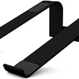 elove Laptop Stand Riser for Office Desk Iron Alloy lapdesk Laptop Stand with Anti-Slip Detachable Laptop Holder Mount Compatible with 11 to 17 inch Laptops & Notebook Tablet (Black)-image-77