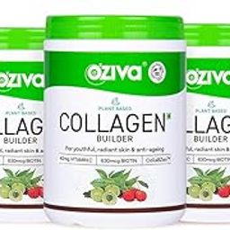 OZiva Vegan Collagen (Tangy Amla) for Skin, Hair & Nails | Plant-Based Collagen Peptides Supplement for Men & Women | Non-GMO, No Sugar Added | Powder, 200g (Pack of 3)-image-14