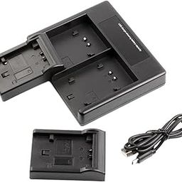 SAZ DEKOR® Digital Camera Battery Charger Charging Stand with USB Port for Sony NP-FV100-image-52