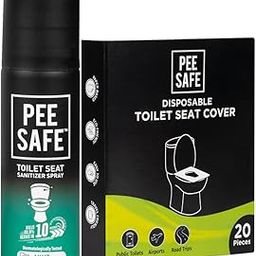 Pee Safe Toilet Hygiene Combo For Women | Toilet Seat Sanitizer Mint (50 ml) With Disposable Toilet Seat Cover (20 N) | Protects Against Germs | Easy To Carry | Travel Friendly Pack-image-37