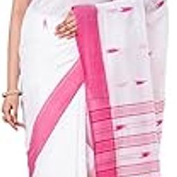 Womens Handloom Pure Cotton Khadi Saree With Blouse Piece-image-87
