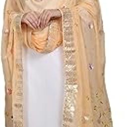 Women's Georgette Hand Painted Dupatta-image-1