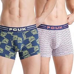 Cotton Elastane Flex Brixton, Men's Printed Trunks Pack of 2 Regular Fit-image-63