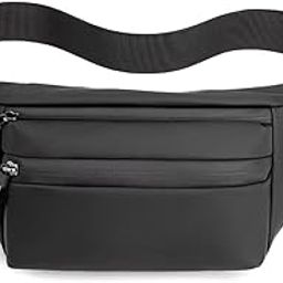 ZUBAT Chest Bag Waist Fanny Pack Running Belt for Men Women Unisex Bum Bag with Headphone Jack and 2-Zipper Pockets Adjustable Belt for Outdoors Yoga Workout Hiking Gifts for Men Women(Multi Color)-image-58
