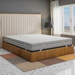 Restofit 2 Inch Gel Infused Memory Foam Mattress Topper | 75x60x2 Inches, Queen Size Topper | Cooling Pad for Back Pain, Bed Topper with Viscose Cotton Fabric, Soft & Breathable-image-49