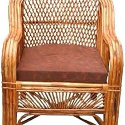 Bamboo Cane Sofa Chair Comfortable for Kids and Adults Cane Chair | Kursi | Chair for Living Room, Home, Dining Room, Bedroom, Kitchen, Office, Outdoor & Garden, Brown-image-13
