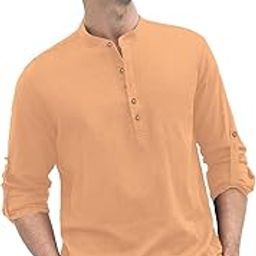 Men Cotton Blend Slim Fit Full Sleeve Short Kurta | Super Soft Stylish Kurta for Any Occasions. (KBTNBTN33)-image-64
