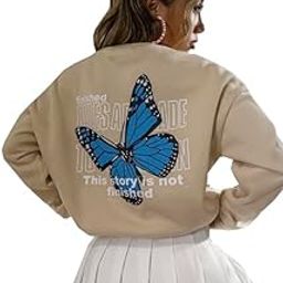 SXV 'The Story is Not Finished’ Printed Cool Aesthetic Drop Shoulder Oversized Sweatshirt-image-44