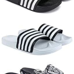 Lightweight Classic Slider || Sandals with Clogs for Men-Combo-COMBO(3)-3024-3026-3103-10 -P2-18