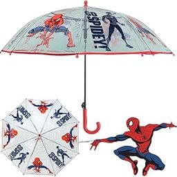 Marvel Transparent Spider-Man Umbrella with Go Spidey Print for Boys, Multicolor, 4-8 Years-picture-51
