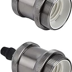 Light Sockets, Durable Light Socket Easy to Assemble and Disassemble for Family for Home(Pearl Black)-picture-31