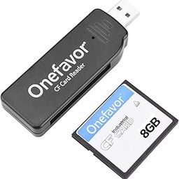 Onefavor CF Cards Reader, Compact Flash CF Memory Card USB Reader Reader/Writer (with 8G CF Card)-image-77