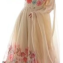Cream Floral Anarkali Gown Kurta Set-picture-47