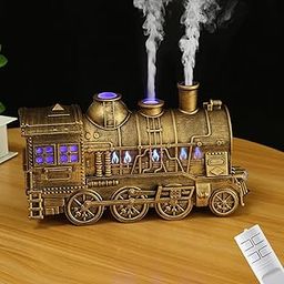 Toriox Retro Train-Shaped Humidifier with Remote Control – 300ML Train Essential Oil Diffuser, 2 Light Settings, 2 Spray Modes, Ideal for Train Lovers, Halloween Decorations, Home Decor & Gifting-picture-11